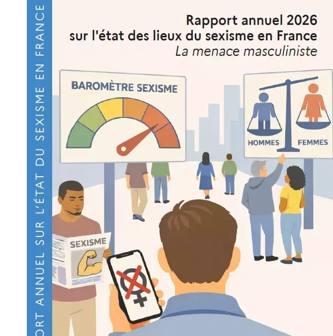 Rapport 2026 sur l’état du sexisme en France du HCE : une poussée masculiniste alarmante